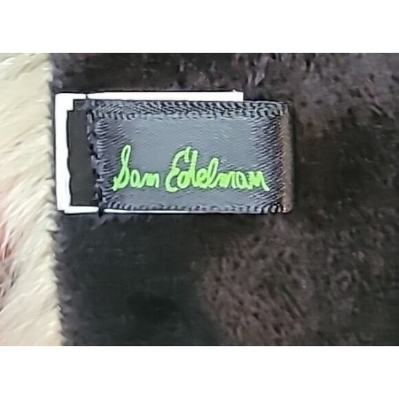 Sam Edelman Faux Fur Neck Warmer | 46” | Pink Black Scarf | EUC - Picture 3 of 7